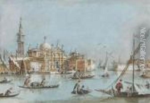 Vue De San Giorgio Maggiore, Venise Oil Painting - Giacomo Guardi