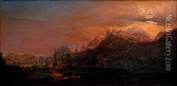 Paysage Du Bresil Oil Painting - Nicolau Antonio Facchinetti