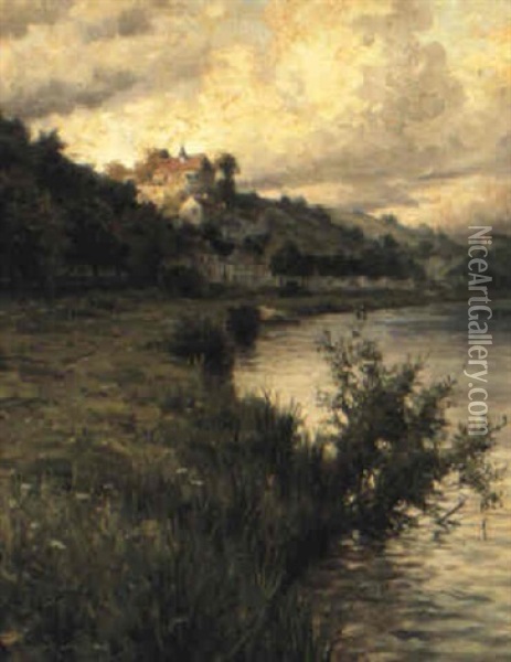 Hilltop Chateau Oil Painting - Louis Aston Knight