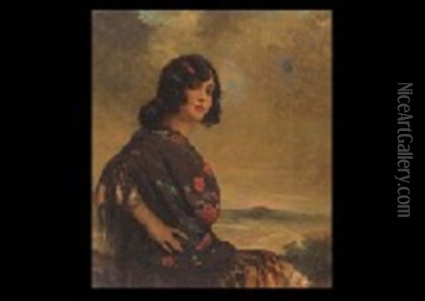 Lady Oil Painting - Antonio Torres Fuster