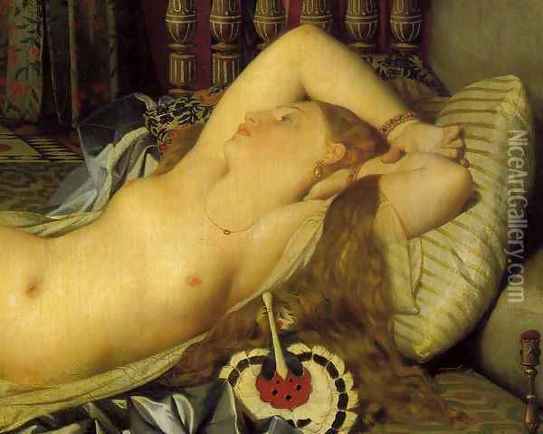 Odaliske und Sklavin 2 (detail) Oil Painting - Jean Auguste Dominique Ingres