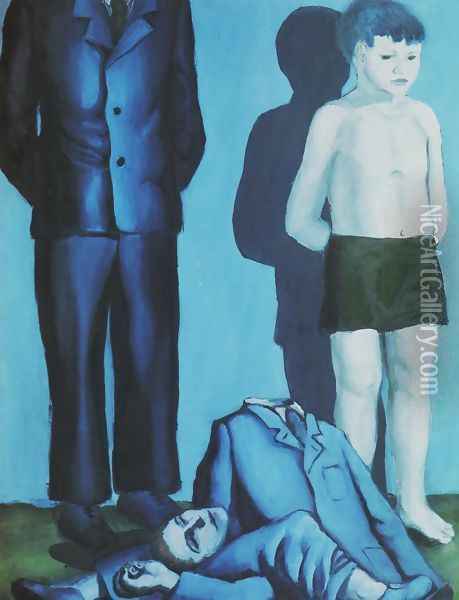 Execution V Oil Painting - Andrzej Wroblewski