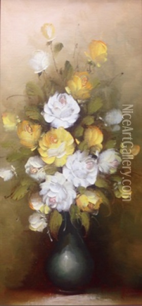 Floral Still Life Oil Painting - Paul Jones