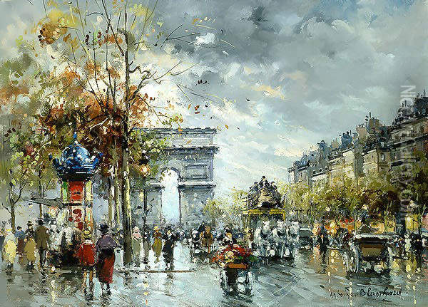 l Arc de Triomphe Oil Painting - Agost Benkhard