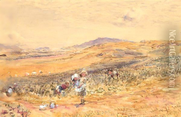 The Bean Field At Campbelltown Oil Painting - William McTaggart