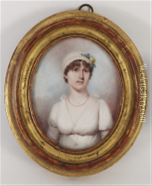Portrait De Marie-louise Soret Oil Painting - Jacques-Antoine Arlaud