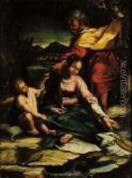 Madonna Col Bambino Oil Painting - Federico Fiori Barocci