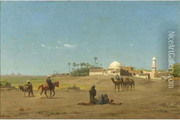 An Oasis In Egypt Oil Painting - Willem De Famars Testas