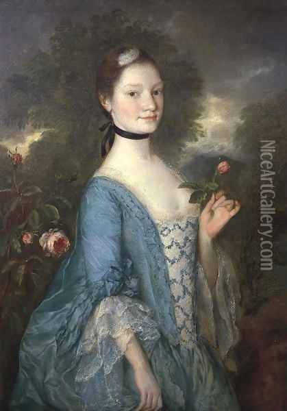 Lady Innes 1757 Oil Painting - Thomas Gainsborough