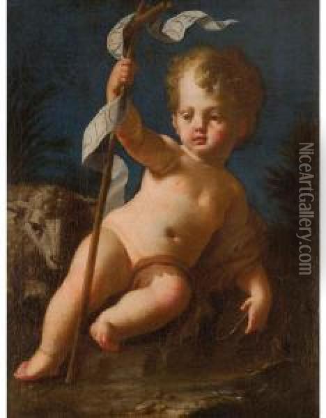 San Giovannino Oil Painting - Giuseppe Palmieri