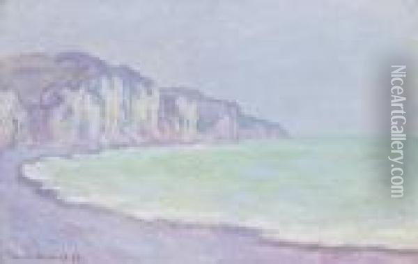 Falaise A Pourville Oil Painting - Claude Oscar Monet