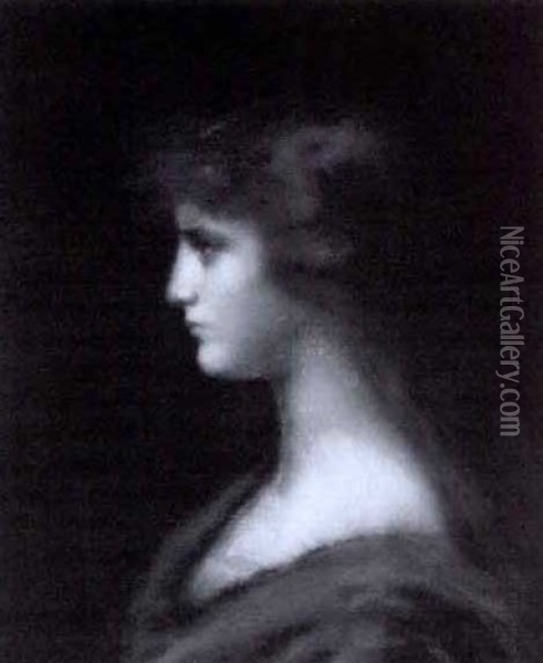 Helen Of Troy Oil Painting - Jean Jacques Henner