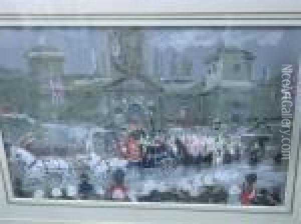St James's Palace Oil Painting - John Emms