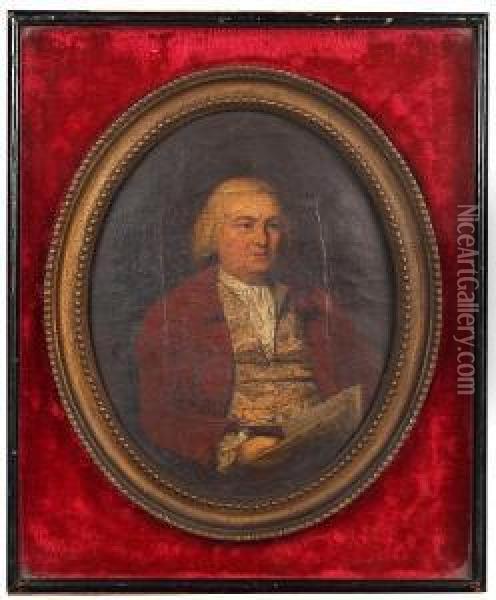 Portrait Of John Smartt (1723-1786) Oil Painting - Abraham Samuel Smalt