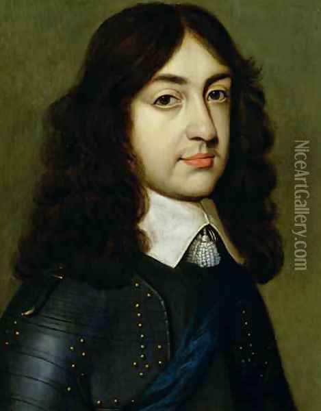 Portrait of Charles II 1630-85 Oil Painting - Gerrit Van Honthorst