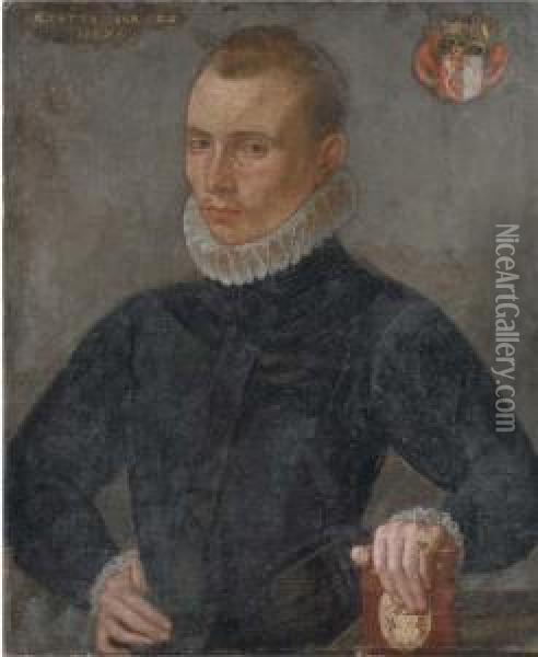 Portrait Of A Gentleman Oil Painting - Pieter Pourbus