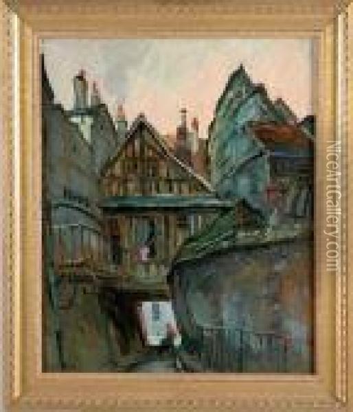 Rouen, Passage Rue Malpalu Oil Painting - Robert Antoine Pinchon