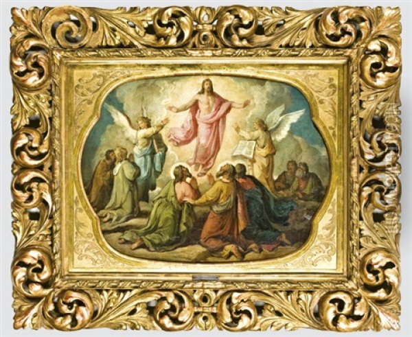 Jezus Feltamadasa Oil Painting - Karoly Jacobey
