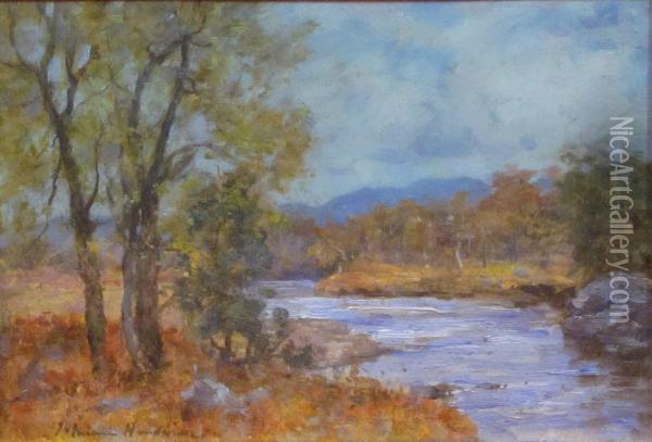 The River Spean Oil Painting - Joseph Henderson