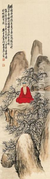 Buddha Oil Painting - Wu Changshuo