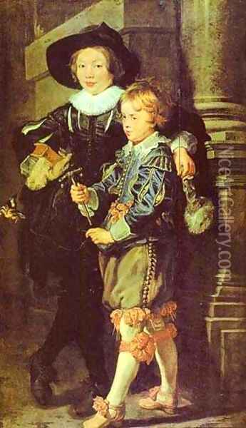 Artists Sons Albert And Nicholas 1624-1625 Oil Painting - Peter Paul Rubens