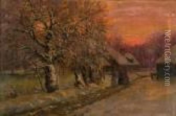 An Evening Stroll Oil Painting - William Preston Phelps