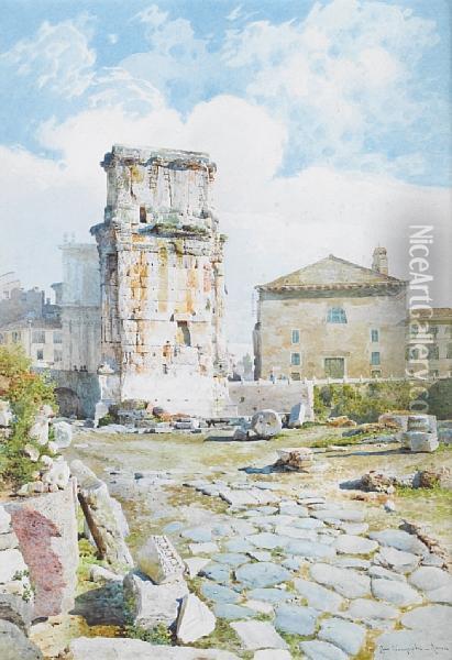 The Arch Of Constantine, Rome Oil Painting - Giampietrino