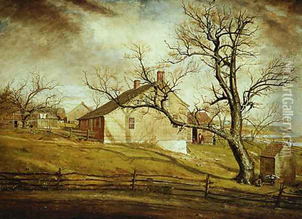 Long Island Farmhouses Oil Painting - William Sidney Mount