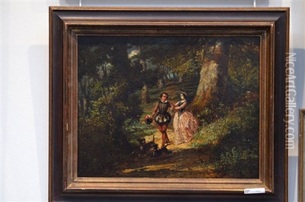 Galanterie Oil Painting - Martinus Antonius Kuytenbrouwer the Younger