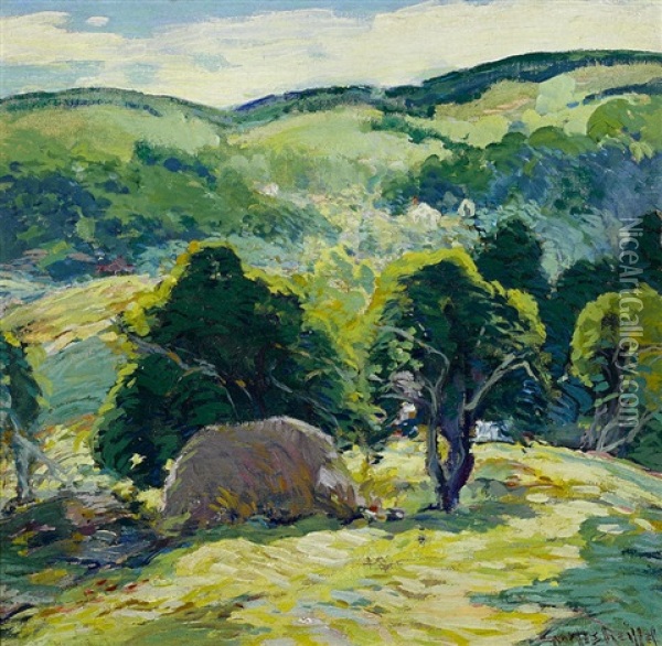 Springtime In The Hills Oil Painting - Charles Reiffel