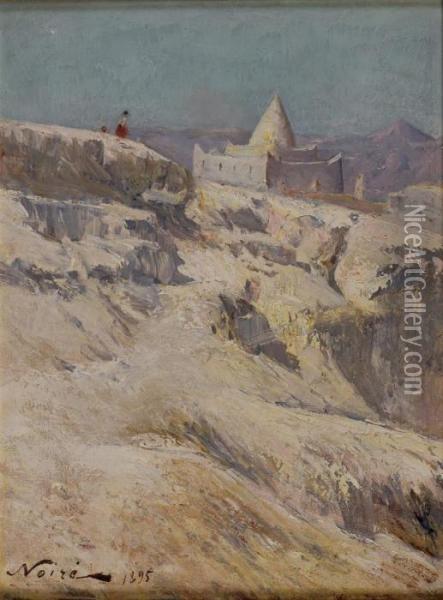 Paysage De L'atlas Algerien Huile Sur Toile Signee En Bas A Droite Et Datee 1895 Oil Painting - Maxime Noire