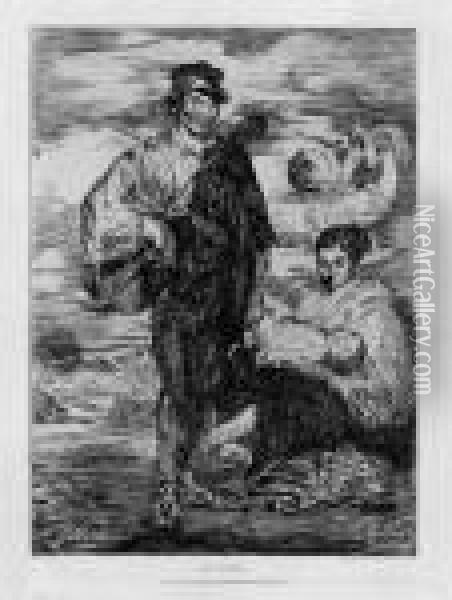 Mit Dem Trockenstempel Von Cadart Et Chevalier Und Der Hausnummer 66 Oil Painting - Edouard Manet