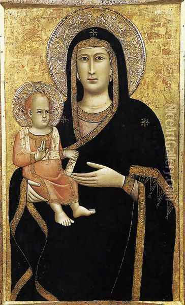 Madonna and Child 1297 Oil Painting - Giotto Di Bondone