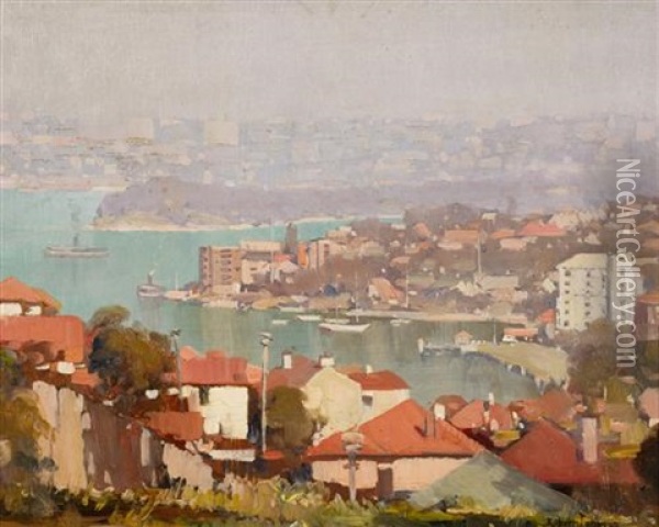 Morning Neutral Bay, Sydney Oil Painting - Robert Johnson