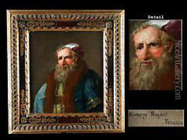 Portrait Eines Bartigen Mannes Oil Painting - Giuseppe Nogari