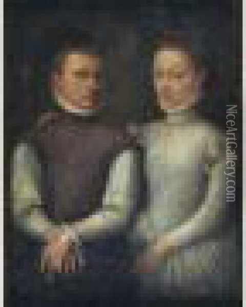 Portrait D'un Couple Oil Painting - Sofonisba Anguissola