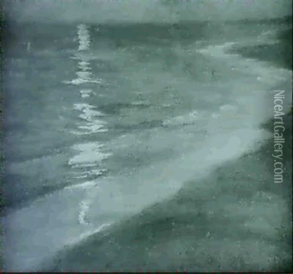 Skagens Strand I Maneskin Oil Painting - Peder Severin Kroyer