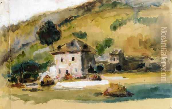 Near Aix-en-Provence Oil Painting - Paul Cezanne