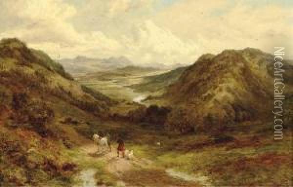 In The Highlands Oil Painting - Edward Hargitt