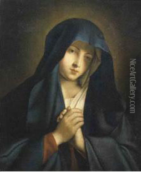 Madonna Oil Painting - Cesare Ciani