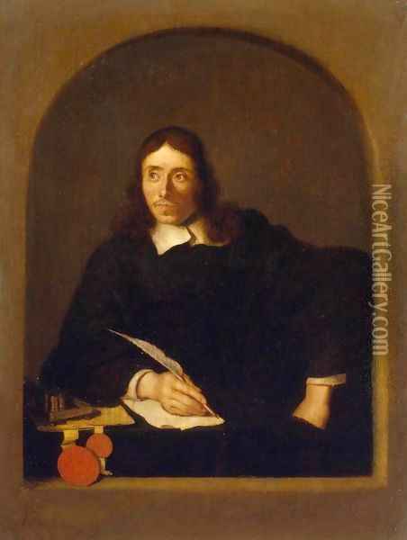 Portrait of a Notary Oil Painting - Arie de Vois