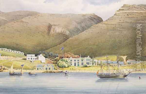 The Admiral House Simons Town Cape of Good Hope Oil Painting - Lt. Humphrey John Julian
