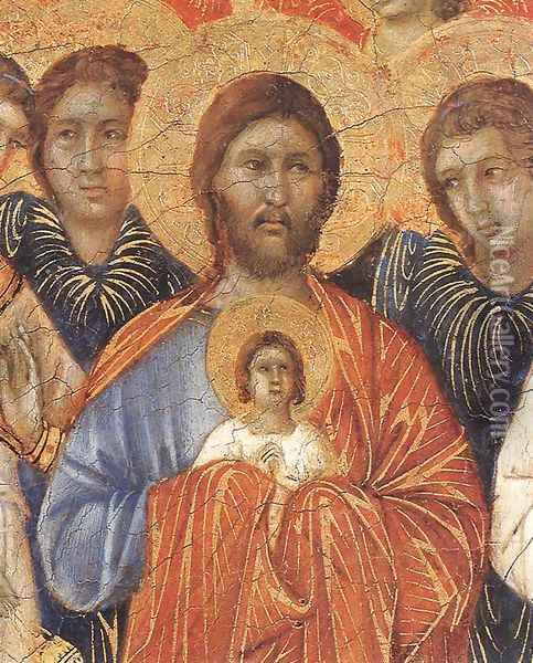 Death of the Virgin (detail) 1308-11 Oil Painting - Duccio Di Buoninsegna