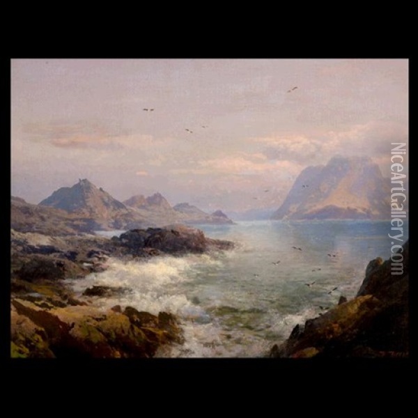 Farallon Islands, Pacific Coast Oil Painting - Hermann Herzog