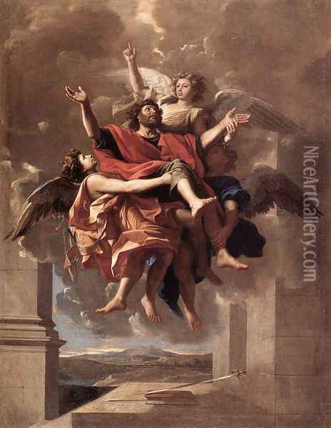 The Ecstasy of St Paul 1649-50 Oil Painting - Nicolas Poussin