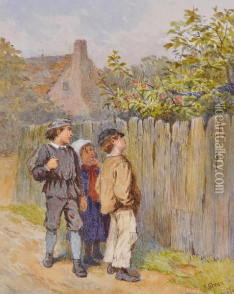 Tempting Apples Oil Painting - Henry Towneley Green