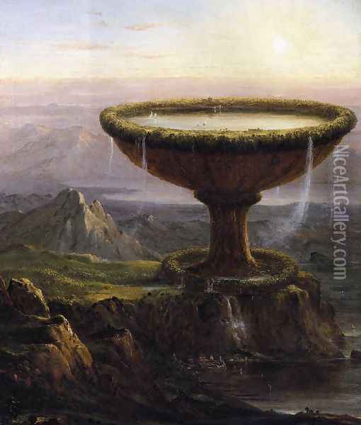 The Titan's Goblet 1833 Oil Painting - Thomas Cole