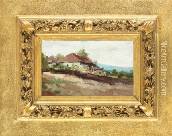 Casa La Campulung Oil Painting - Nicolae Grigorescu