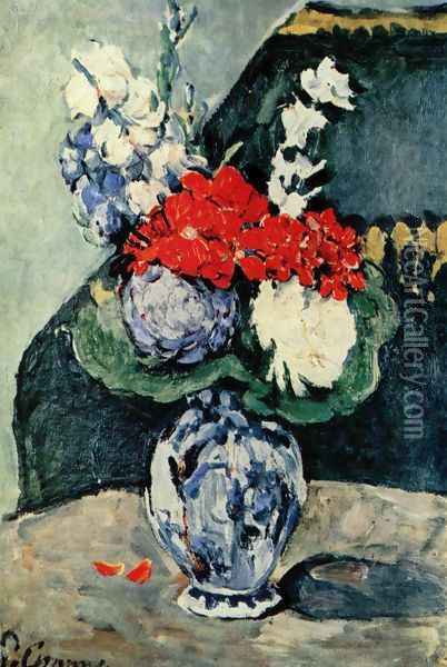 Flowers Oil Painting - Paul Cezanne