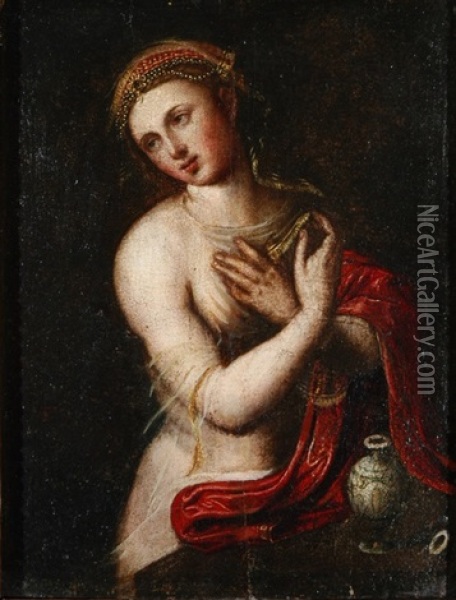 Maria Magdalena Oil Painting - Scipione Pulzone